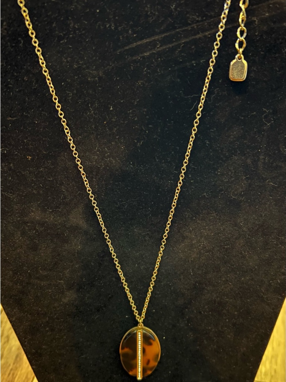 Ralph Lauren Gold tone Tortoiseshell Pendant Necklace - Women Jewelry